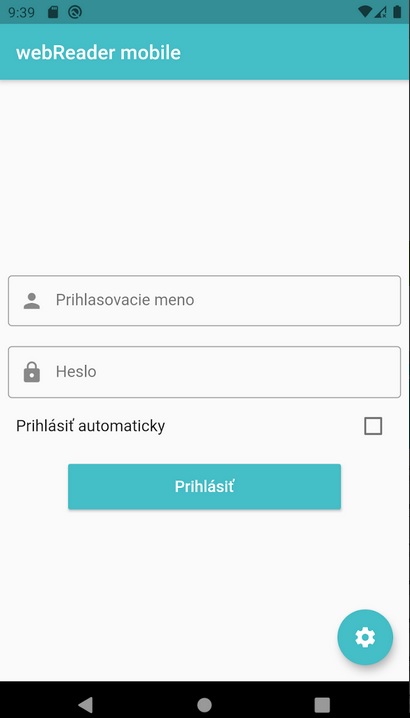 Prihlásenie Smart telefón